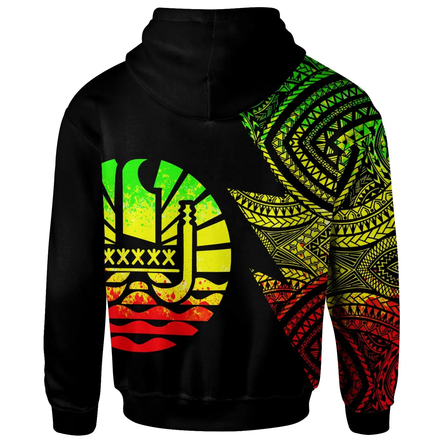 Tahiti Custom Personalized Hoodie - Flash Style Reggae
