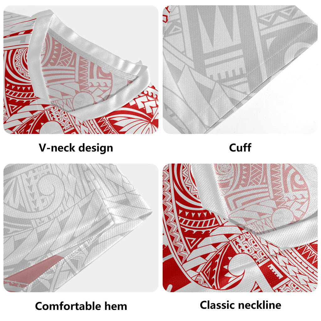 Tahiti Rugby Jersey Tribal Traditional Flag