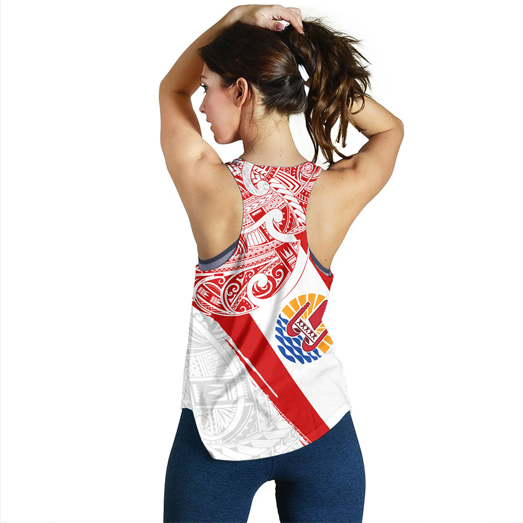 Tahiti Women Tank Tribal Traditional Flag