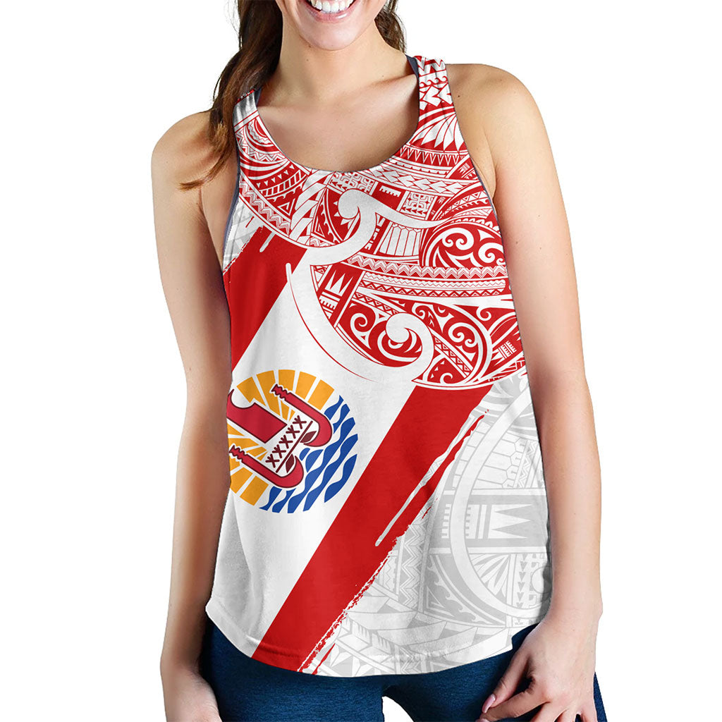 Tahiti Women Tank Tribal Traditional Flag