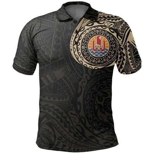 Tahiti Polo Shirt - Tahiti Flag Polynesian Tattoo