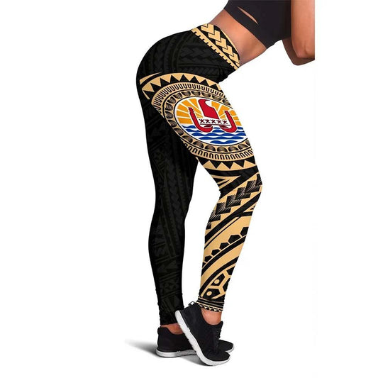 Tahiti Legging - Polynesian Gold Version