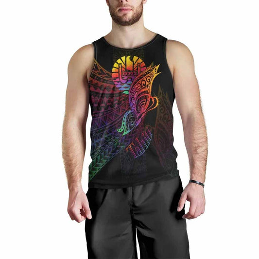 Tahiti Men Tank Top - Butterfly Polynesian Style