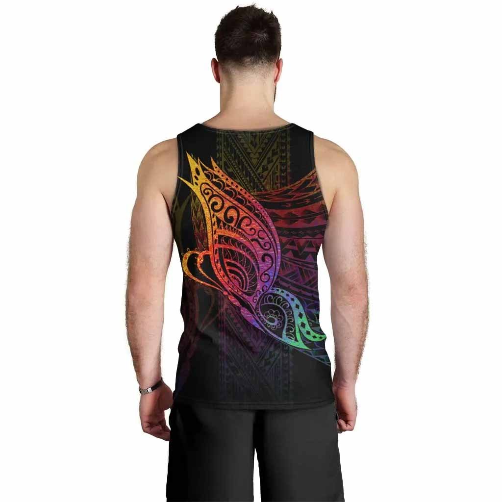 Tahiti Men Tank Top - Butterfly Polynesian Style