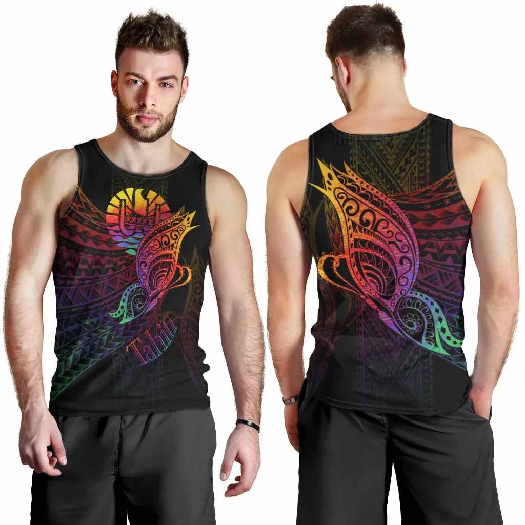 Tahiti Men Tank Top - Butterfly Polynesian Style
