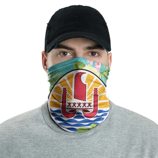 Tahiti Neck Gaiter - Floral Palm Tree