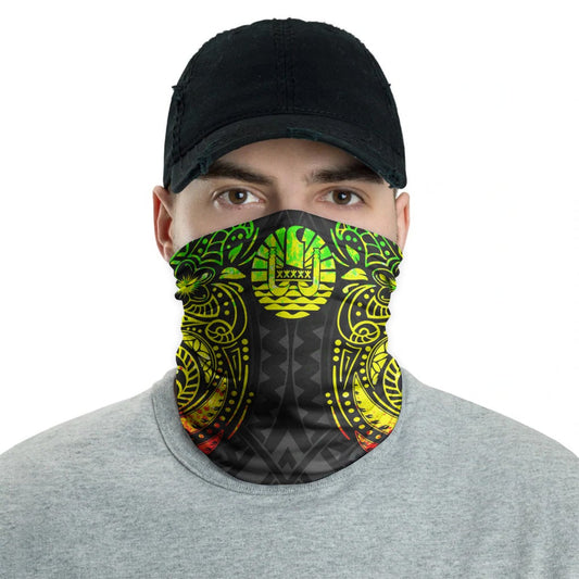Tahiti Neck Gaiter - Floral Tattoo Reggae