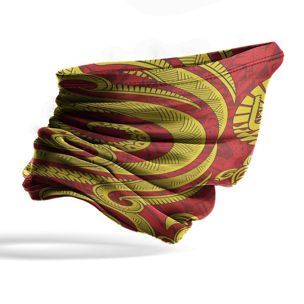Tahiti Neck Gaiter - Turtle Tentacle Gold