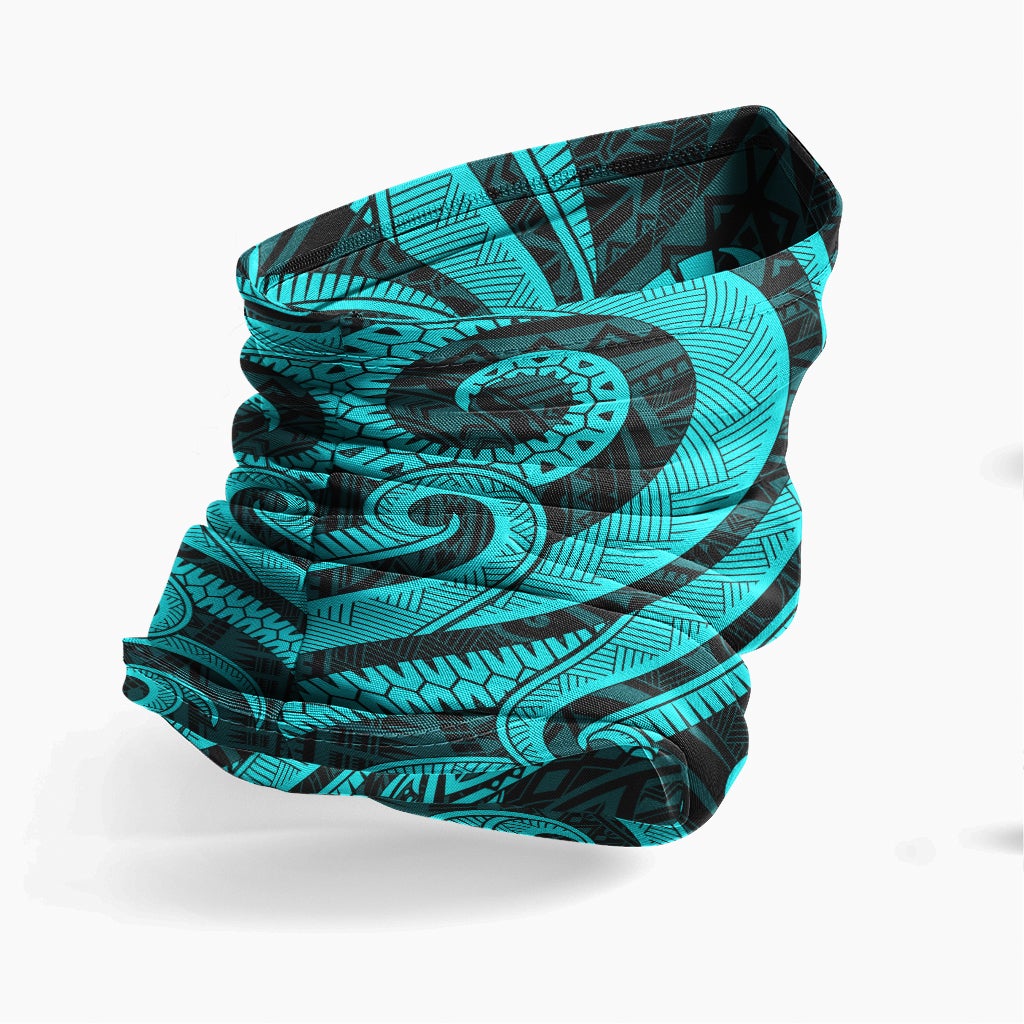 Tahiti Neck Gaiter - Turtle Tentacle Turquoise