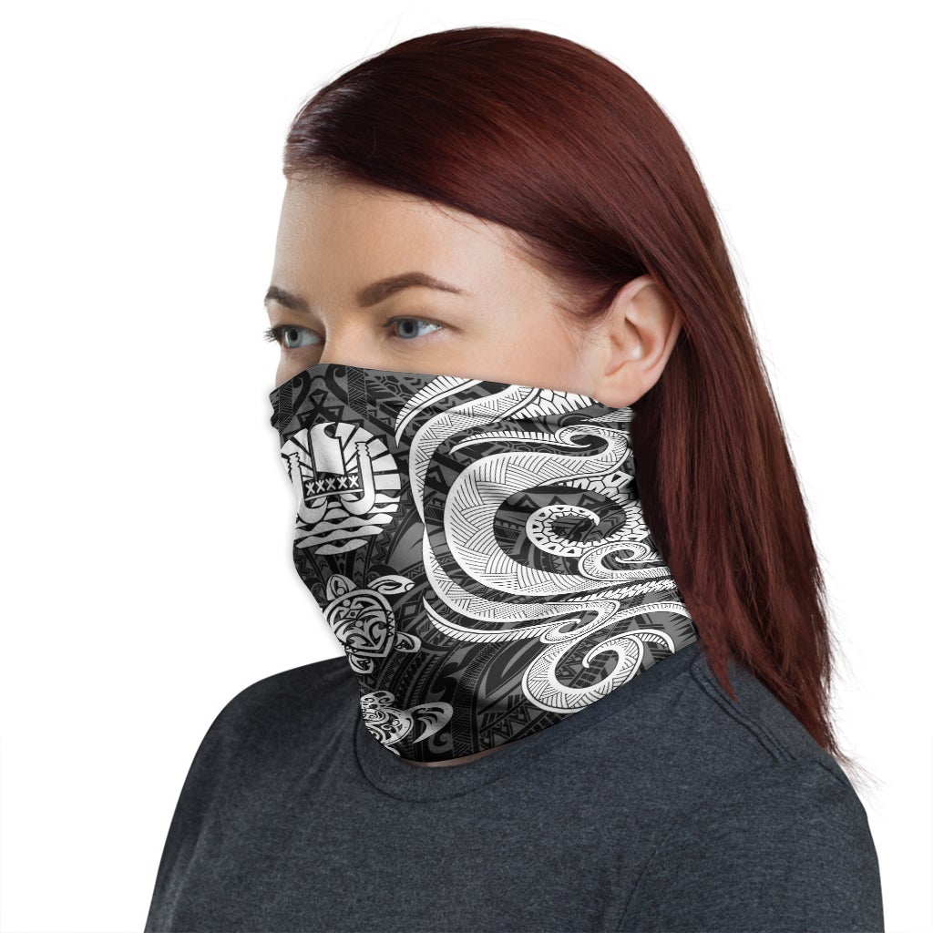 Tahiti Neck Gaiter - Turtle Tentacle White