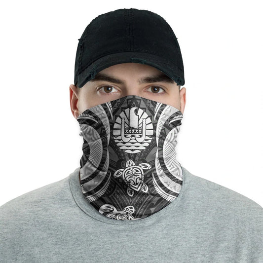 Tahiti Neck Gaiter - Turtle Tentacle White