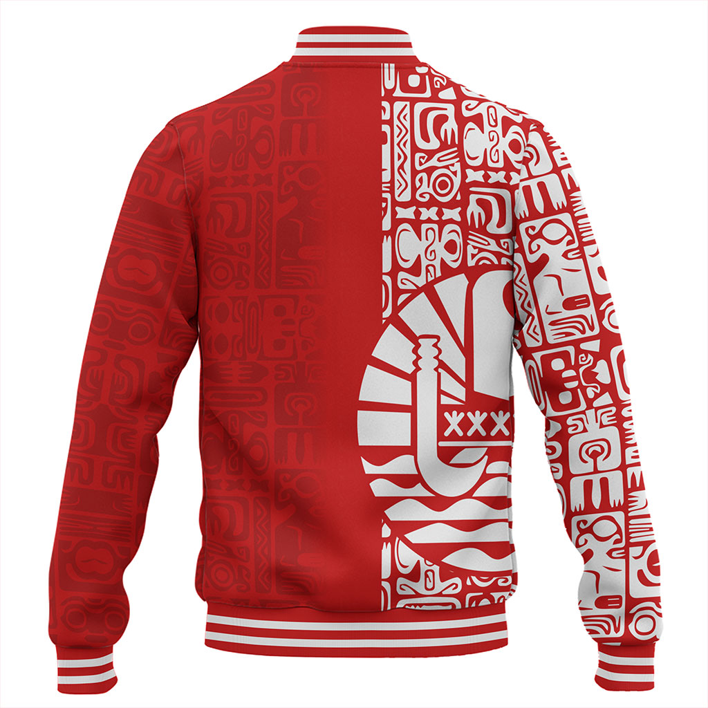 Tahiti Baseball Jacket Pattern Tribal
