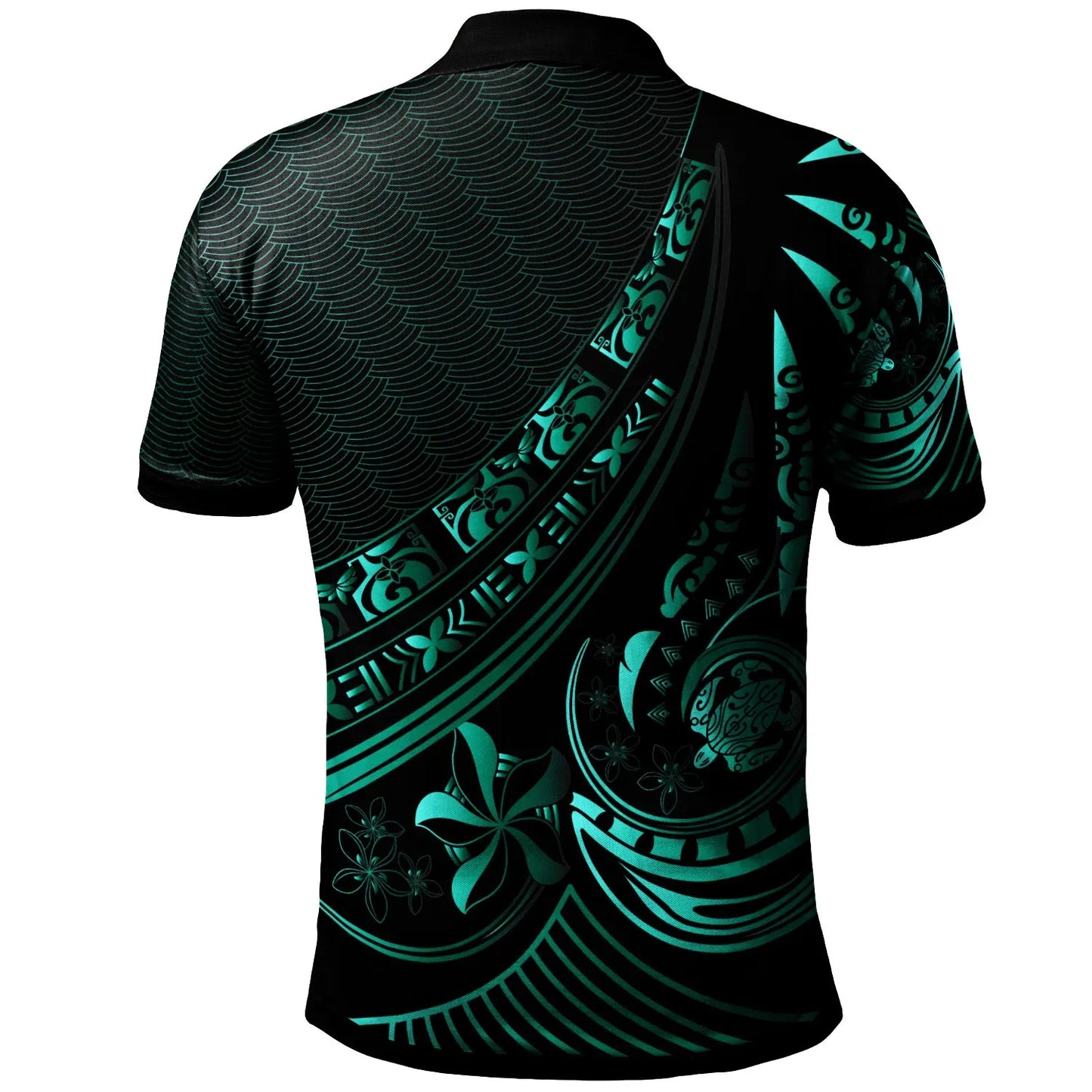 Tahiti Polo Shirt - The Flow Of The Ocean Green