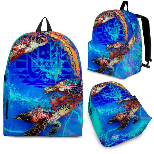 Tahiti Polynesian Backpack - Coral Treasure