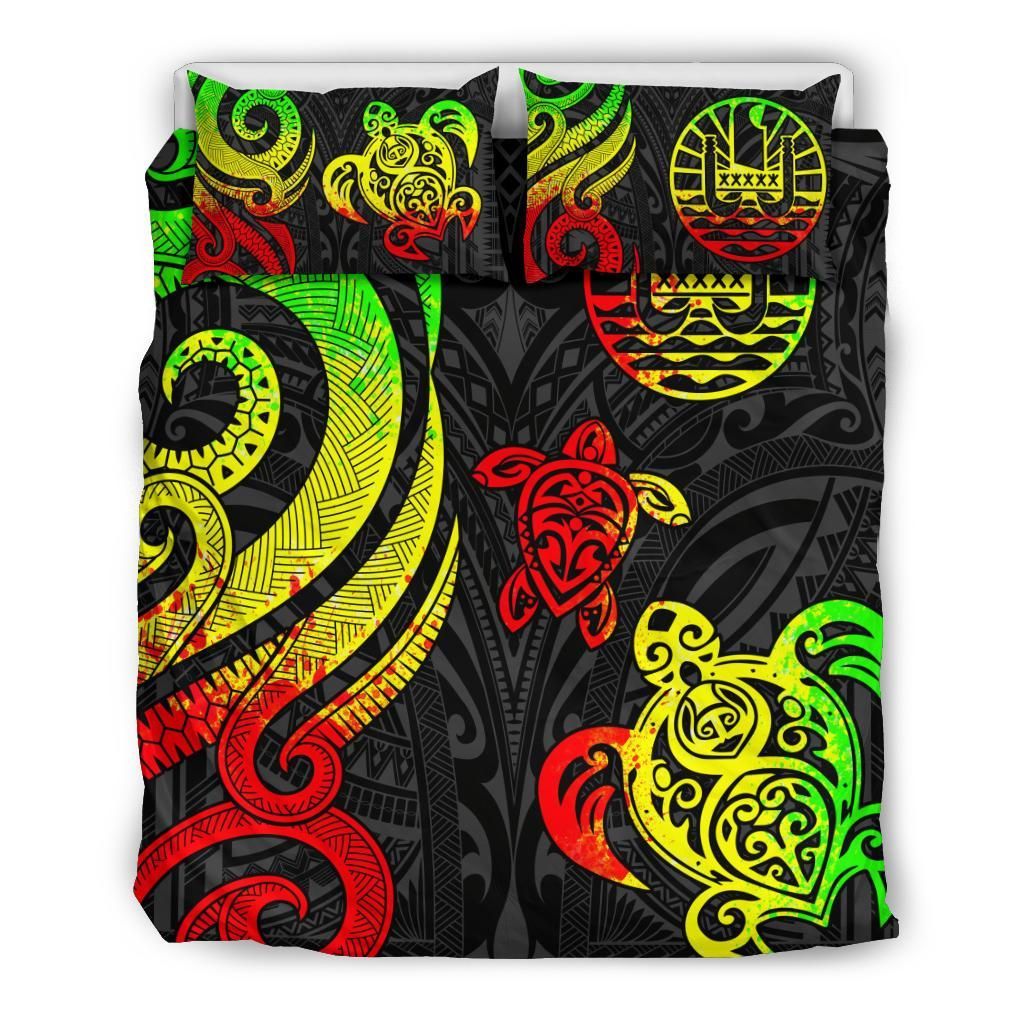 Tahiti Polynesian Bedding Set - Reggae Tentacle Turtle