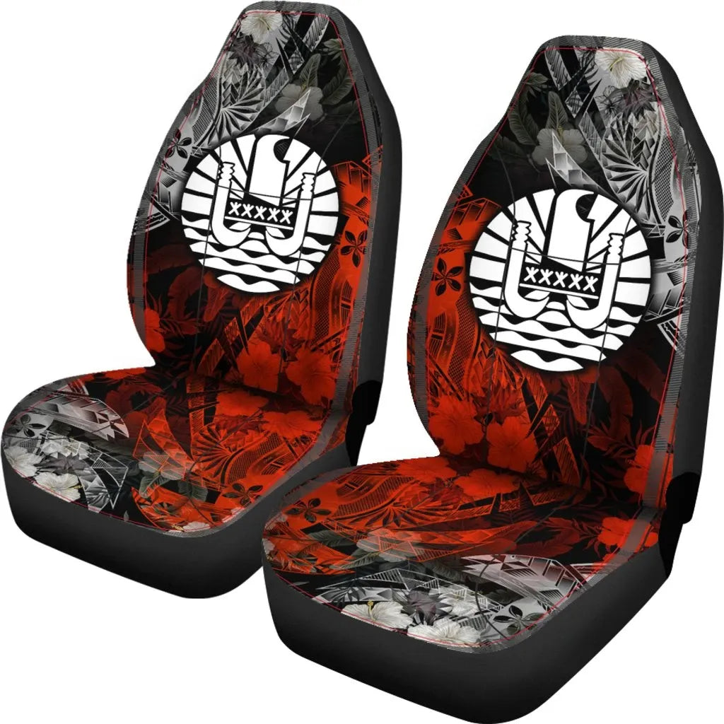 Tahiti Polynesian Car Seat Covers - Vintage Polynesian Turtle