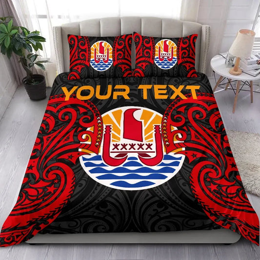 Tahiti Polynesian Custom Personalised Bedding Set - Tahitians Spirit