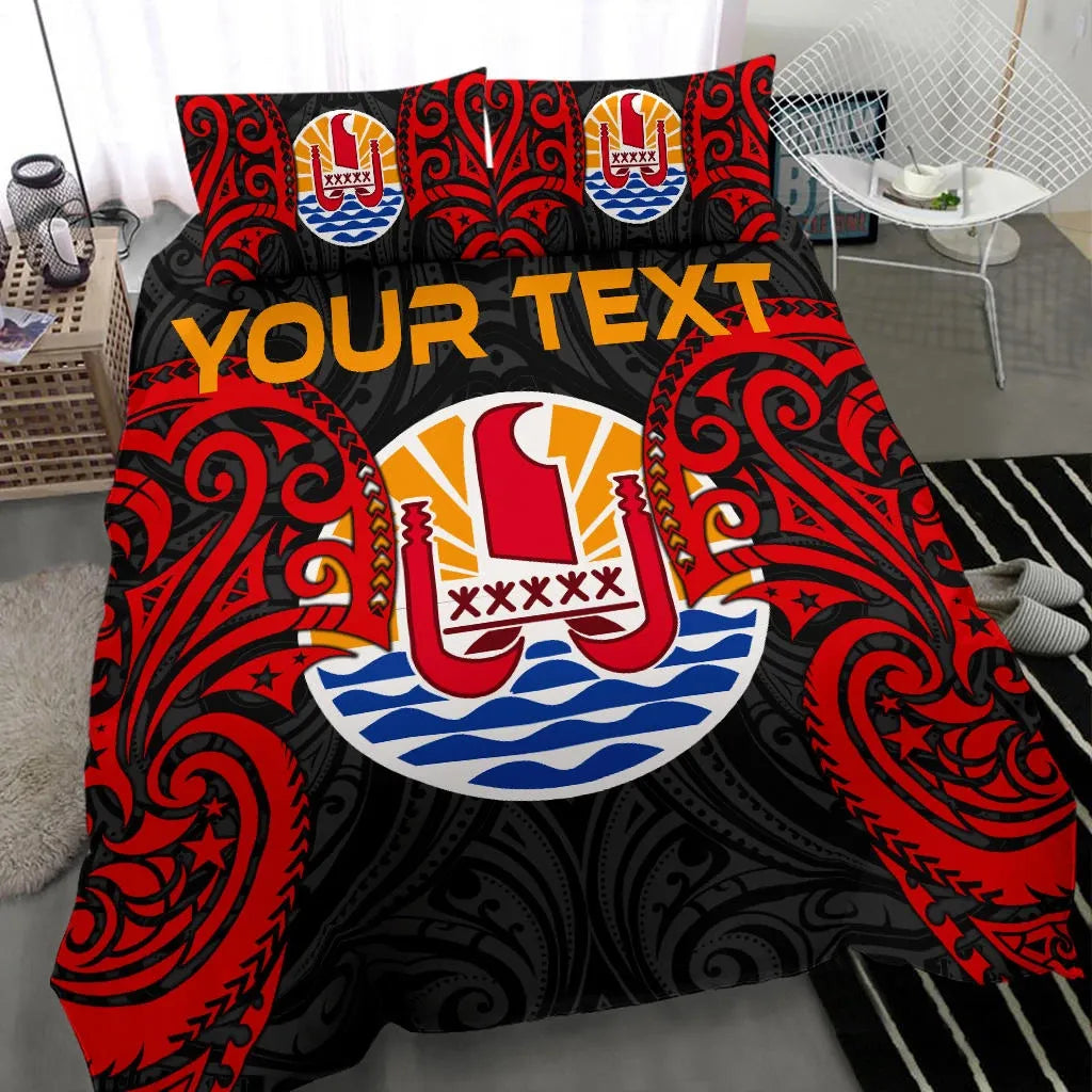 Tahiti Polynesian Custom Personalised Bedding Set - Tahitians Spirit