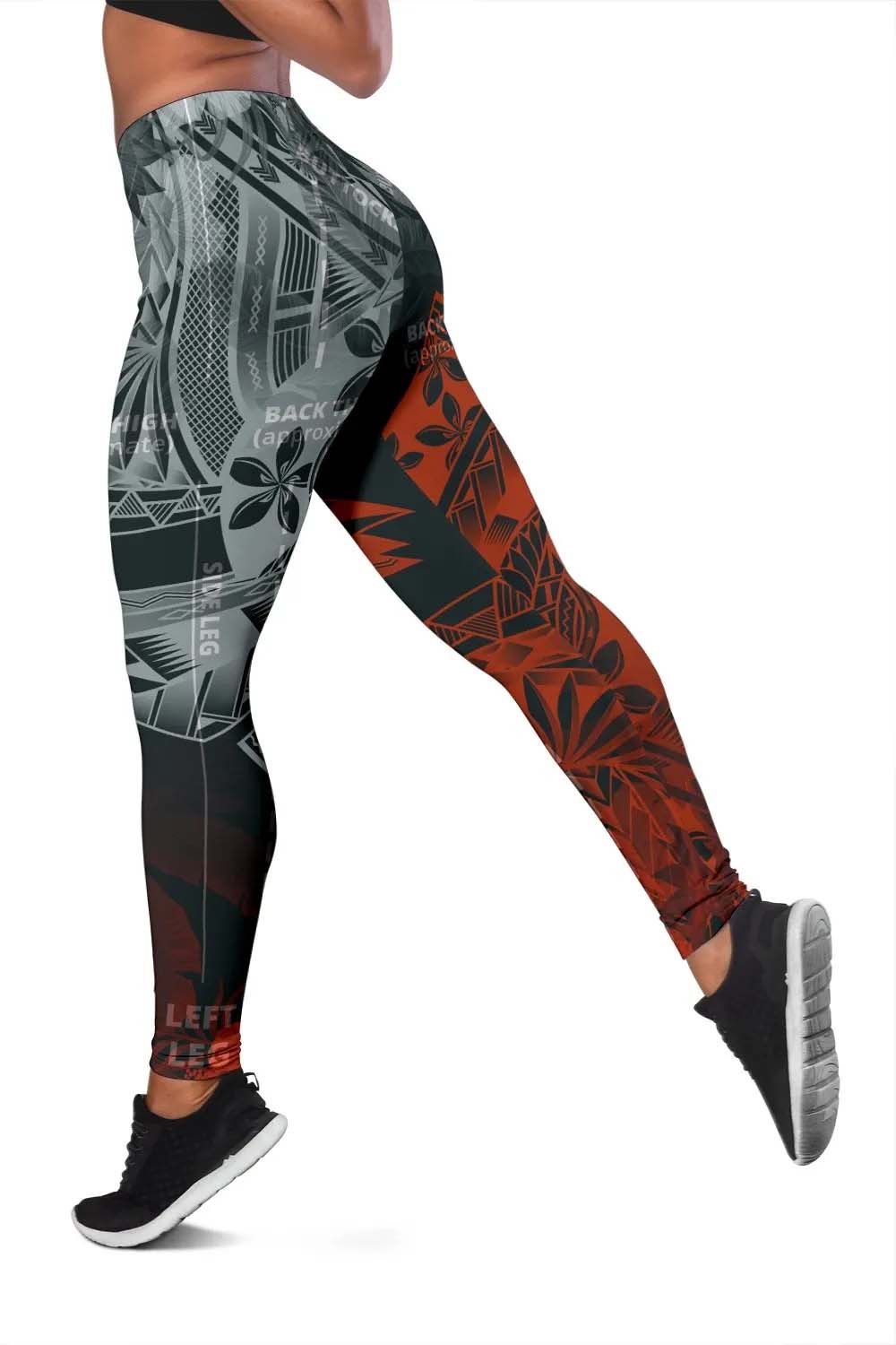 Tahiti Polynesian Legging - Vintage Polynesian Turtle