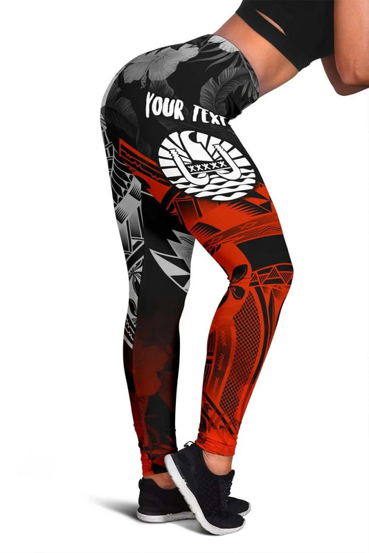 Tahiti Polynesian Personalised Legging - Vintage Polynesian Turtle