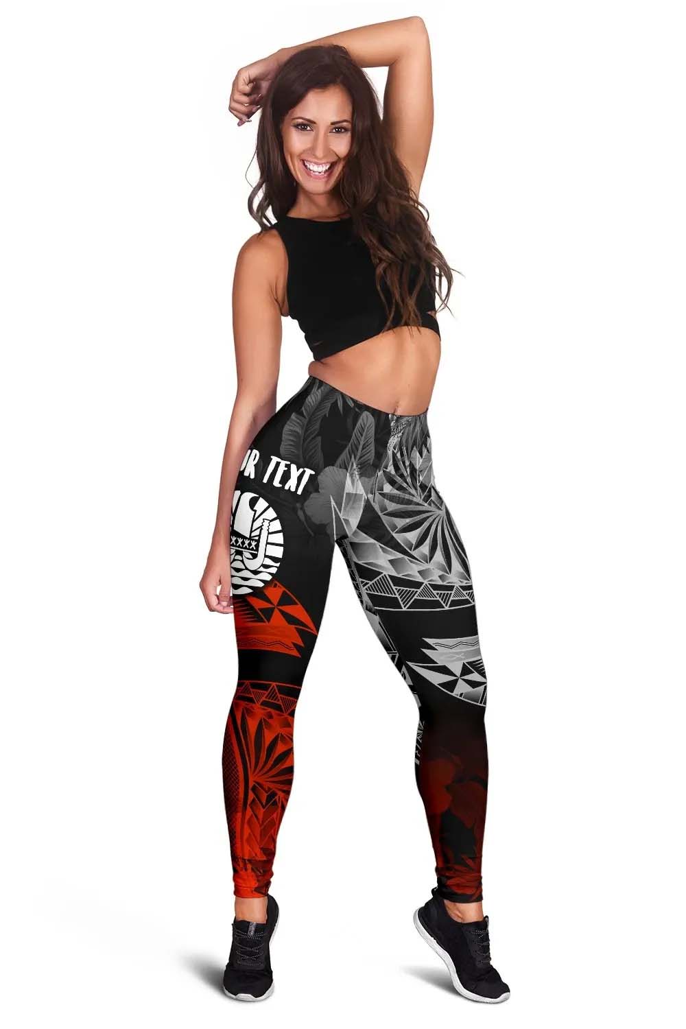 Tahiti Polynesian Personalised Legging - Vintage Polynesian Turtle