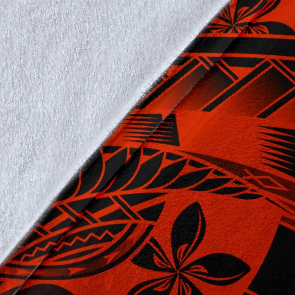 Tahiti Polynesian Personalised Premium Blanket - Vintage Polynesian Turtle