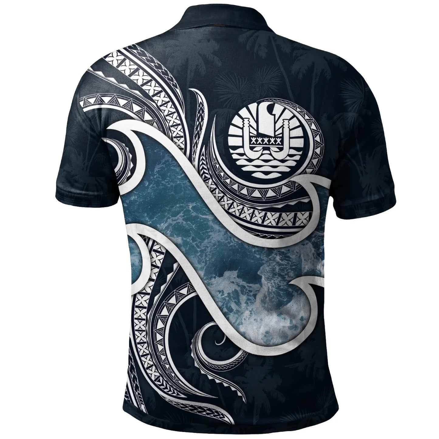 Tahiti Polynesian Polo Shirt - Ocean Style