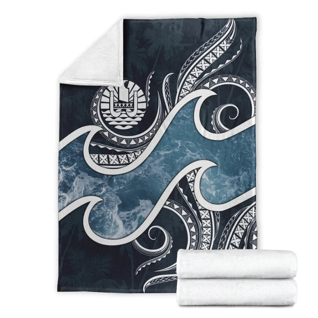 Tahiti Polynesian Premium Blanket - Ocean Style