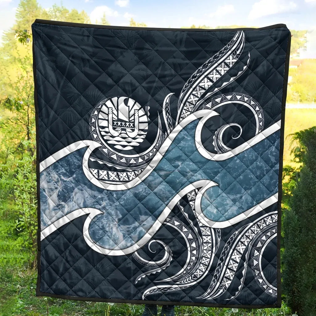 Tahiti Polynesian Premium Quilt - Ocean Style