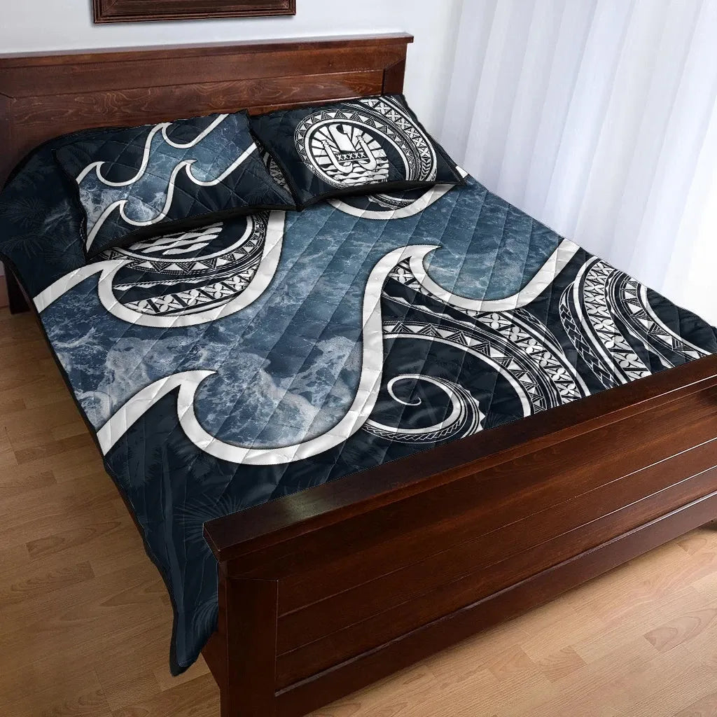 Tahiti Polynesian Quilt Bed Set - Ocean Style