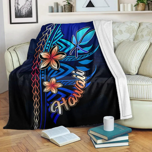 Tahiti Premium Blanket - Vintage Tribal Mountain
