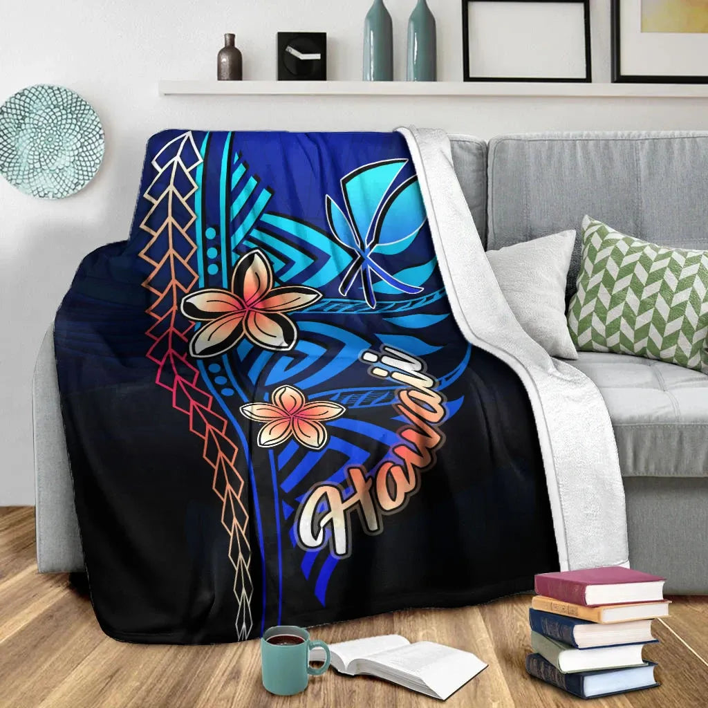 Tahiti Premium Blanket - Vintage Tribal Mountain