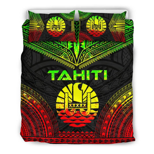 Tahiti Polynesian Chief Duvet Cover Set - Reggae Version