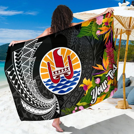 Tahiti Sarong - Custom Personalised Seal Spiral Polynesian Patterns