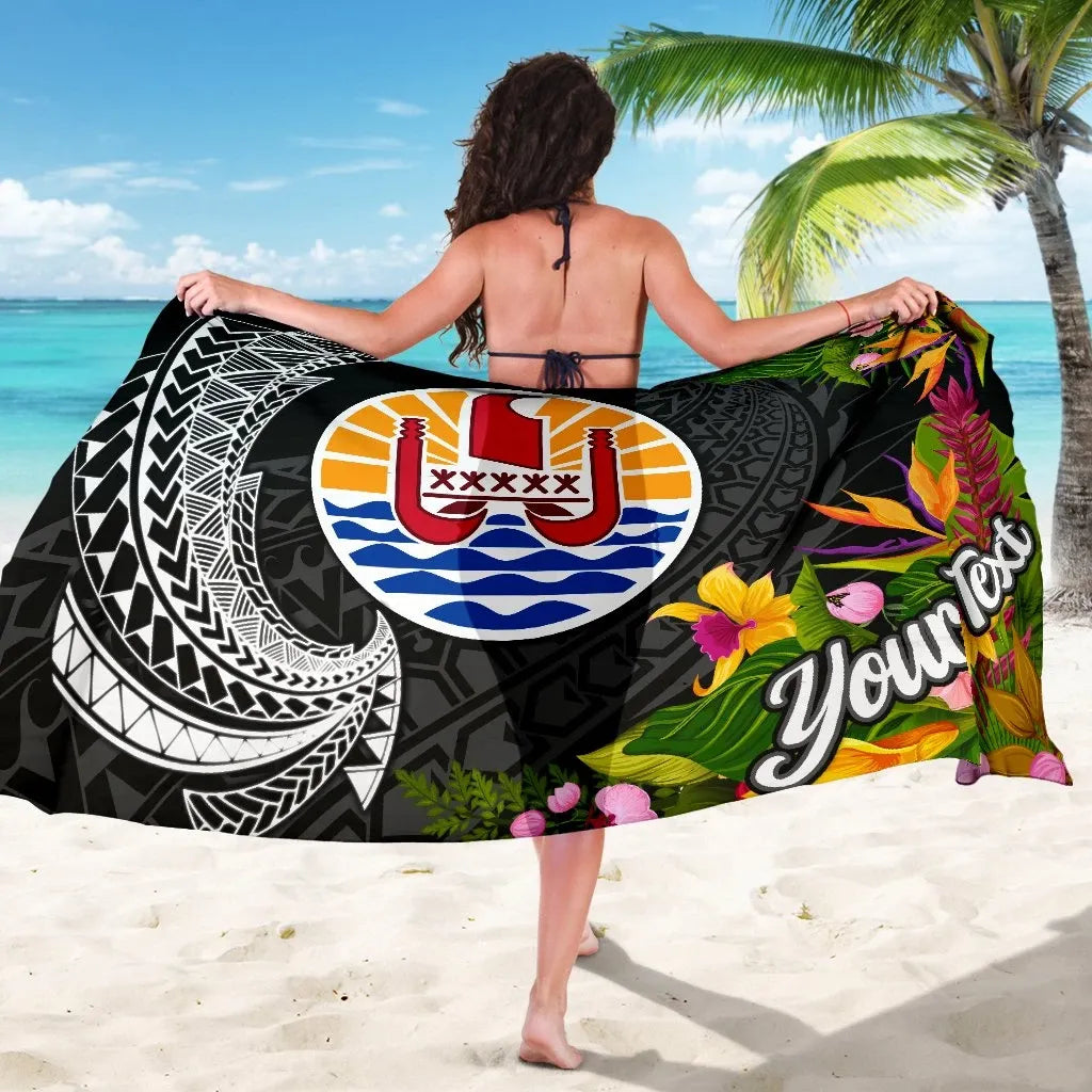 Tahiti Sarong - Custom Personalised Seal Spiral Polynesian Patterns