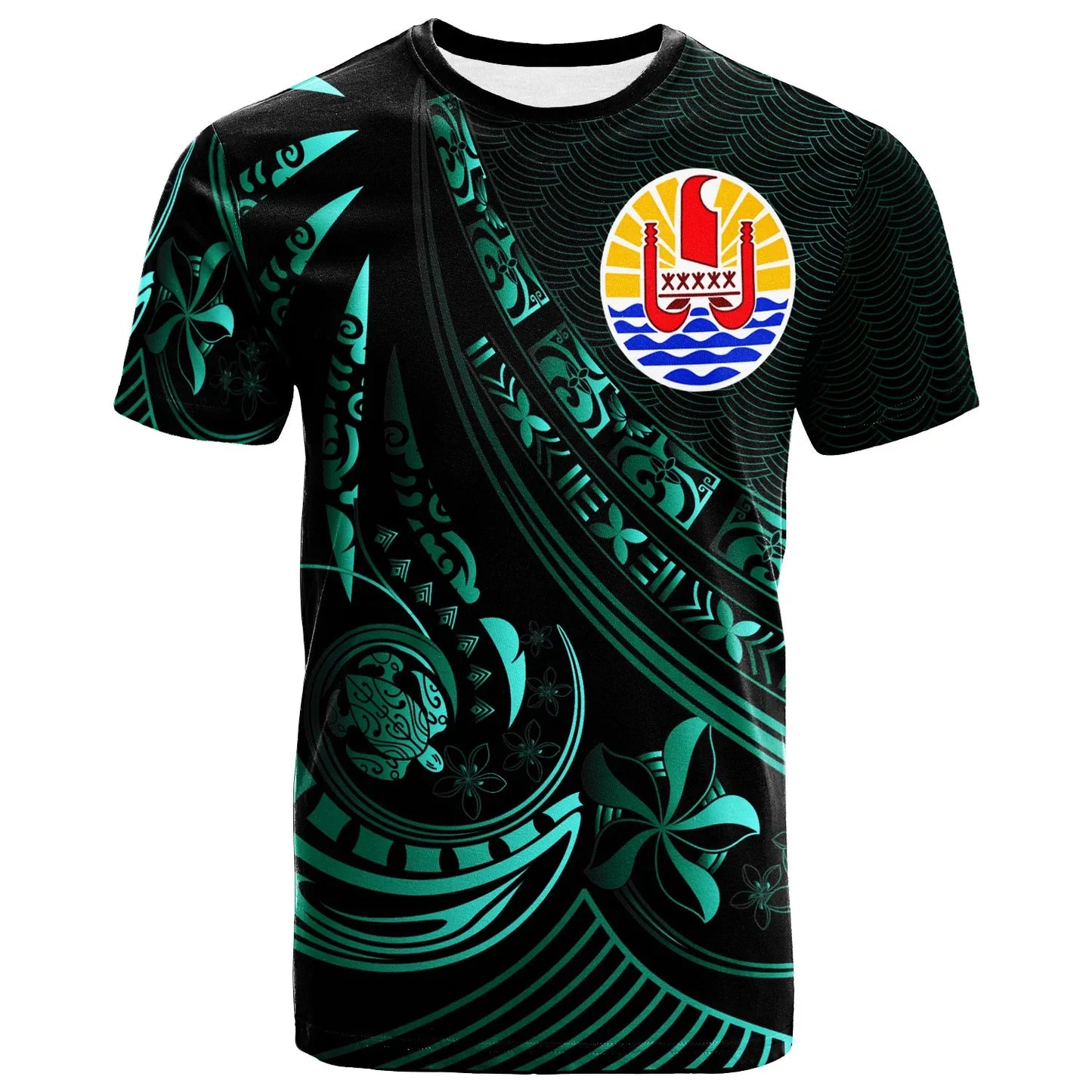 Tahiti T-Shirt - The Flow Of The Ocean Green