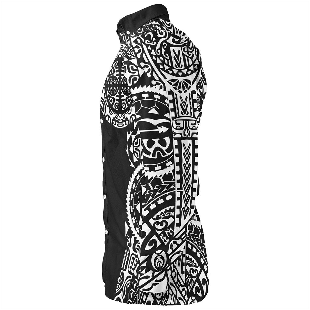 Tahiti Long Sleeve Shirt Tribal Tattoo