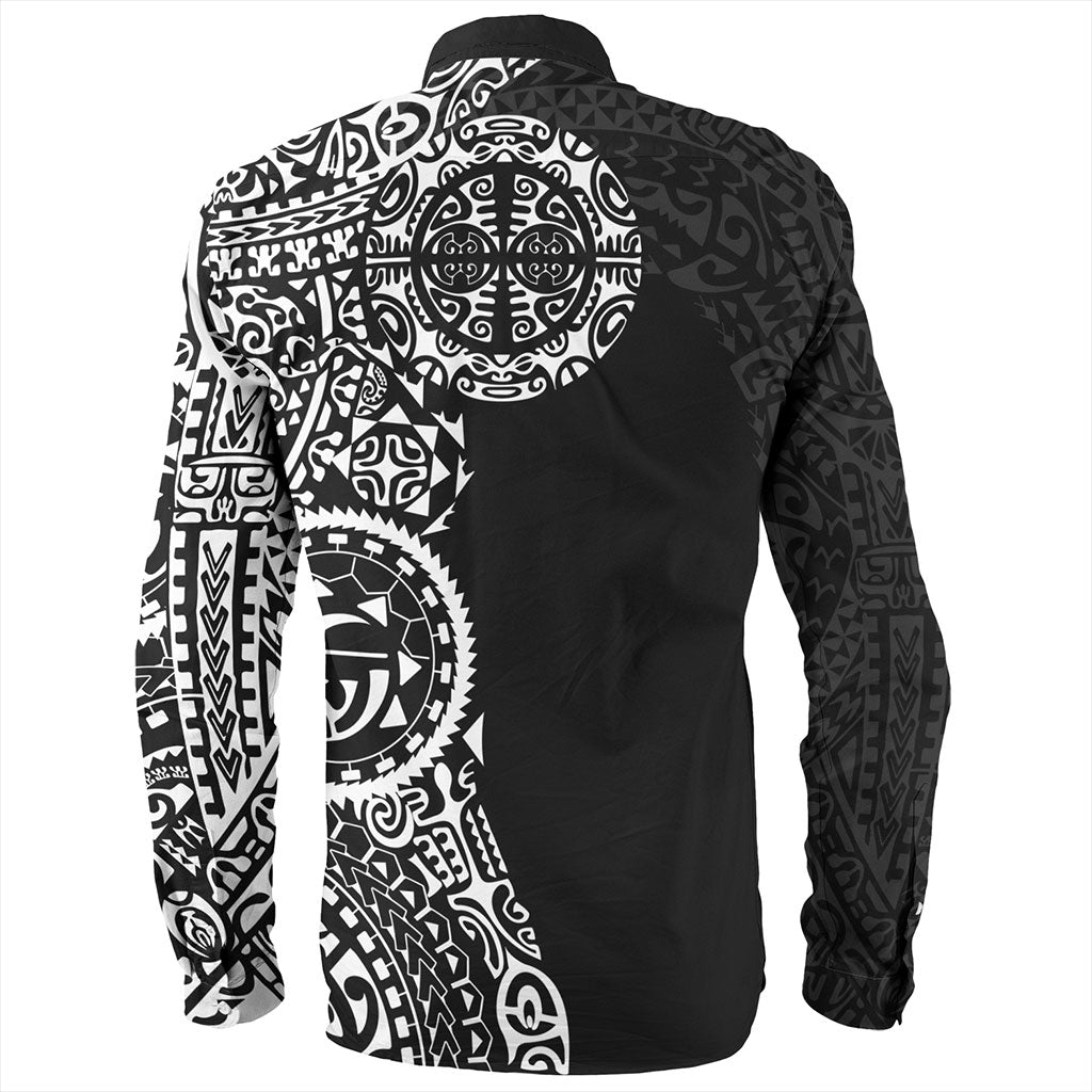 Tahiti Long Sleeve Shirt Tribal Tattoo