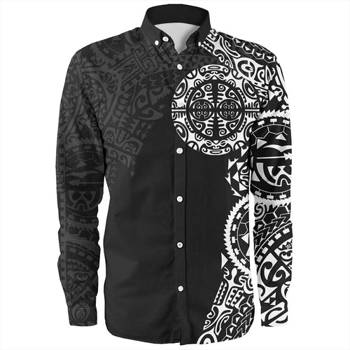 Tahiti Long Sleeve Shirt Tribal Tattoo