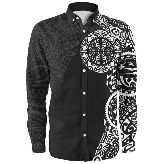 Tahiti Long Sleeve Shirt Tribal Tattoo