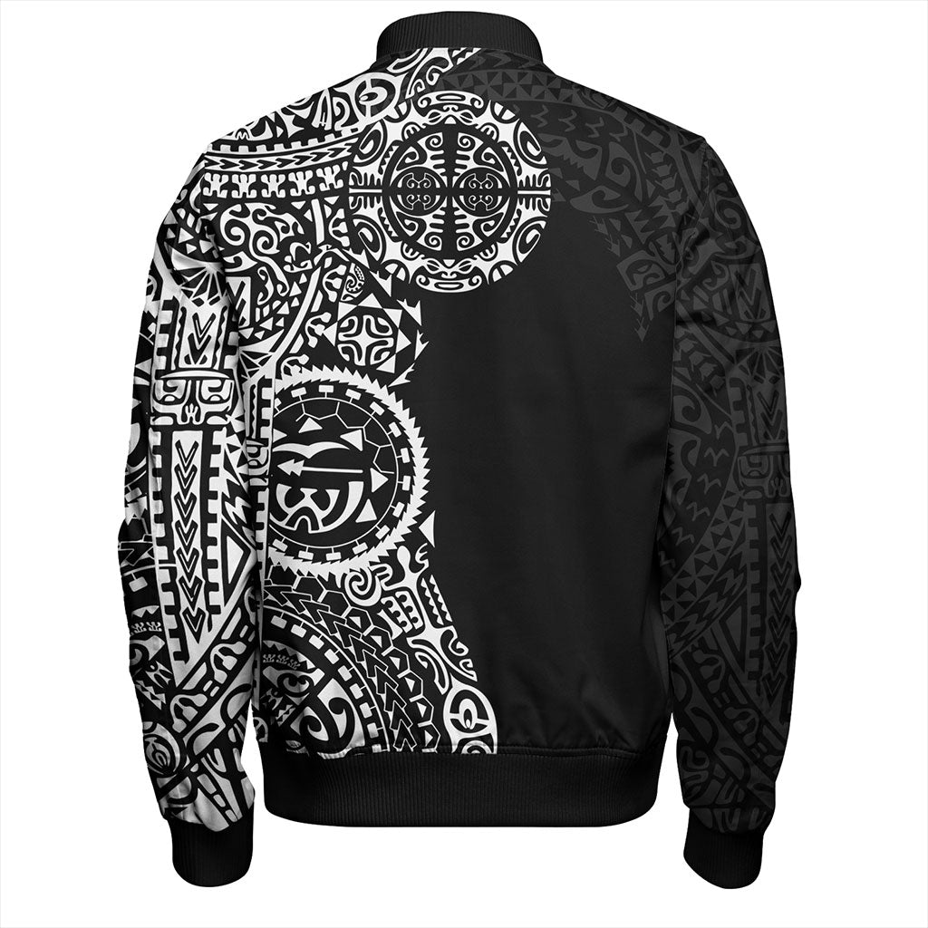 Tahiti Bomber Jacket Tribal Tattoo