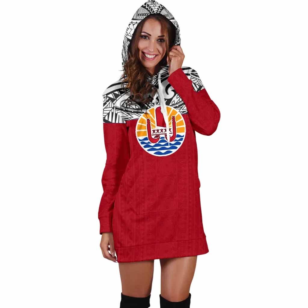 Tahiti Female Hoodie Dress - Polynesian Design