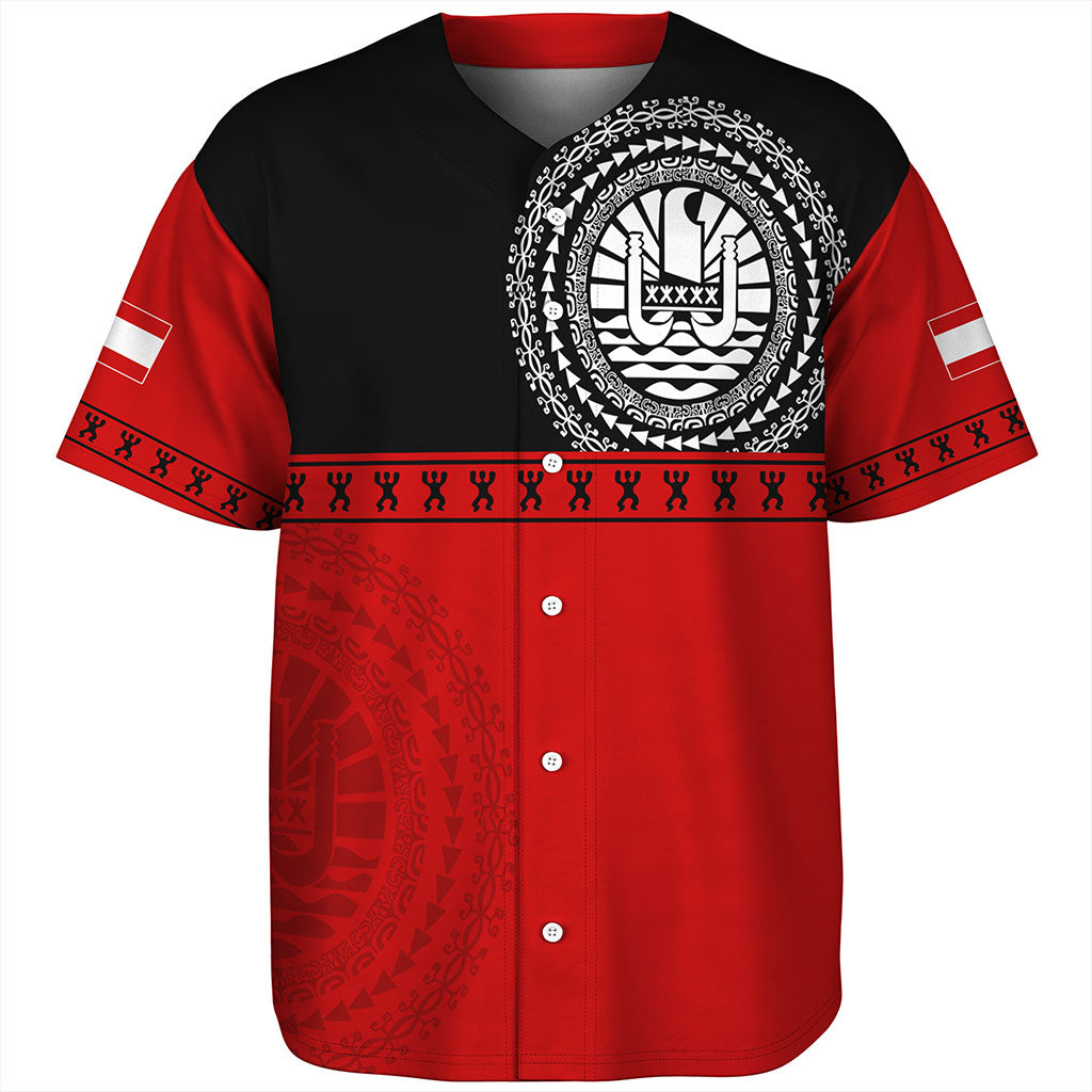 Tahiti Baseball Shirt Tribal Tattoo Design