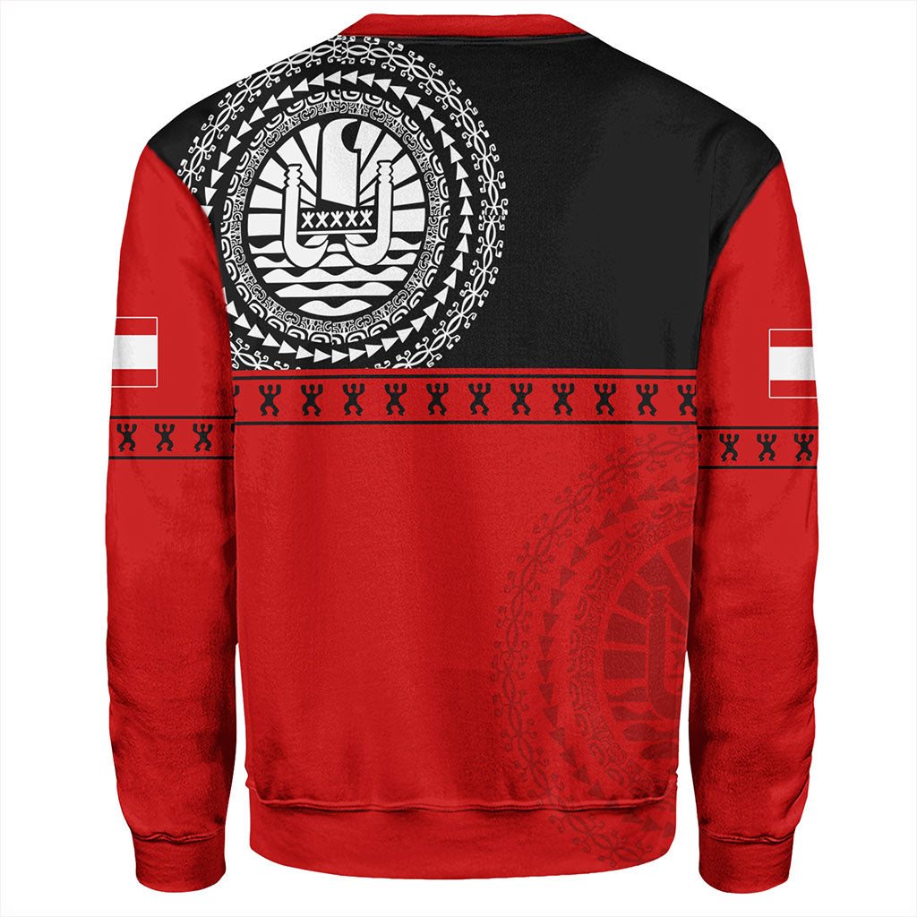 Tahiti Sweatshirt Tribal Tattoo Design