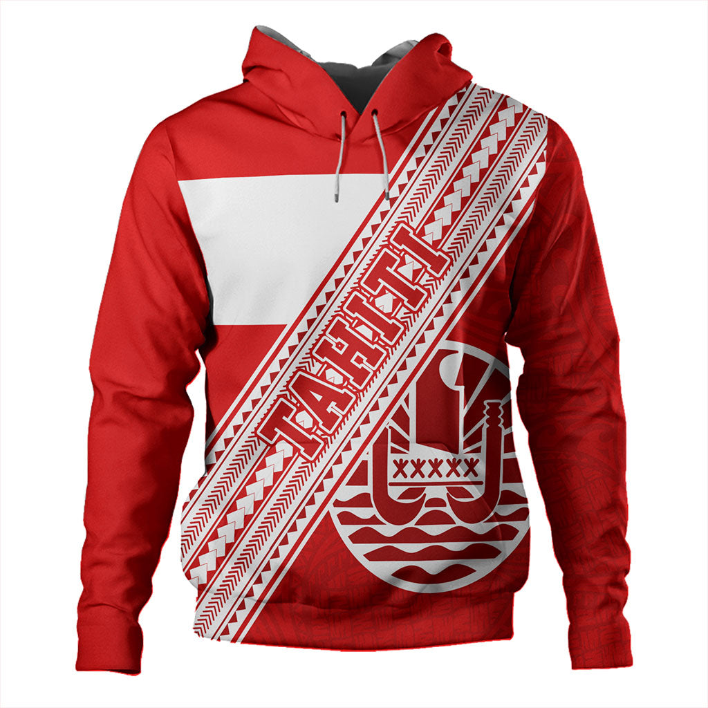 Tahiti Hoodie Flag And Coat Of Arms