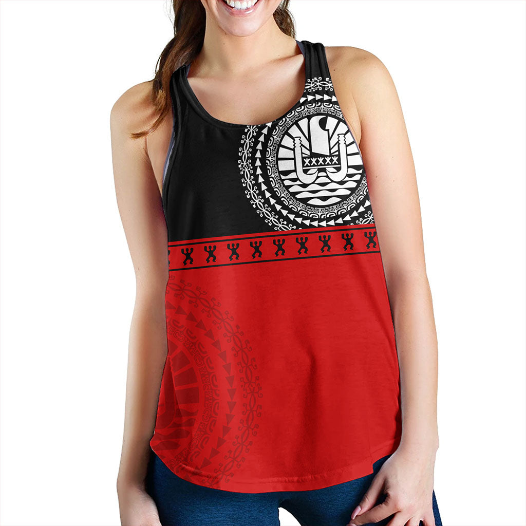 Tahiti Women Tank Tribal Tattoo Design