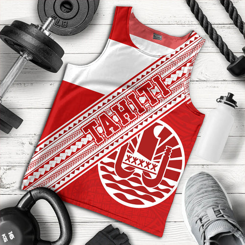 Tahiti Tank Top Flag And Coat Of Arms