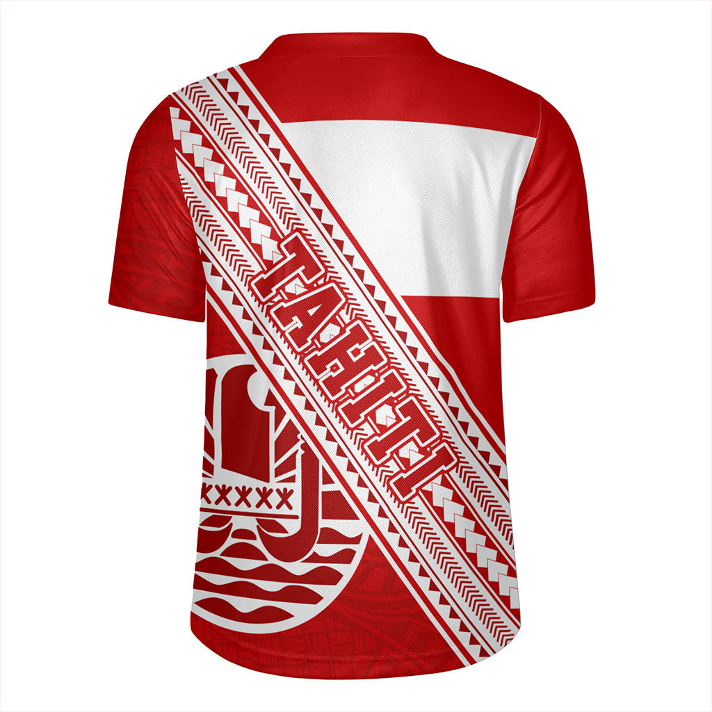 Tahiti Rugby Jersey Flag And Coat Of Arms