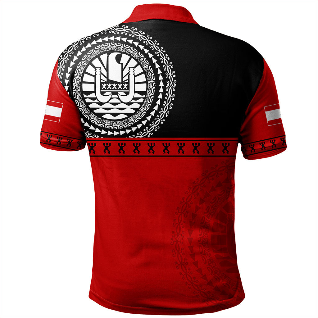 Tahiti Polo Shirt Tribal Tattoo Design