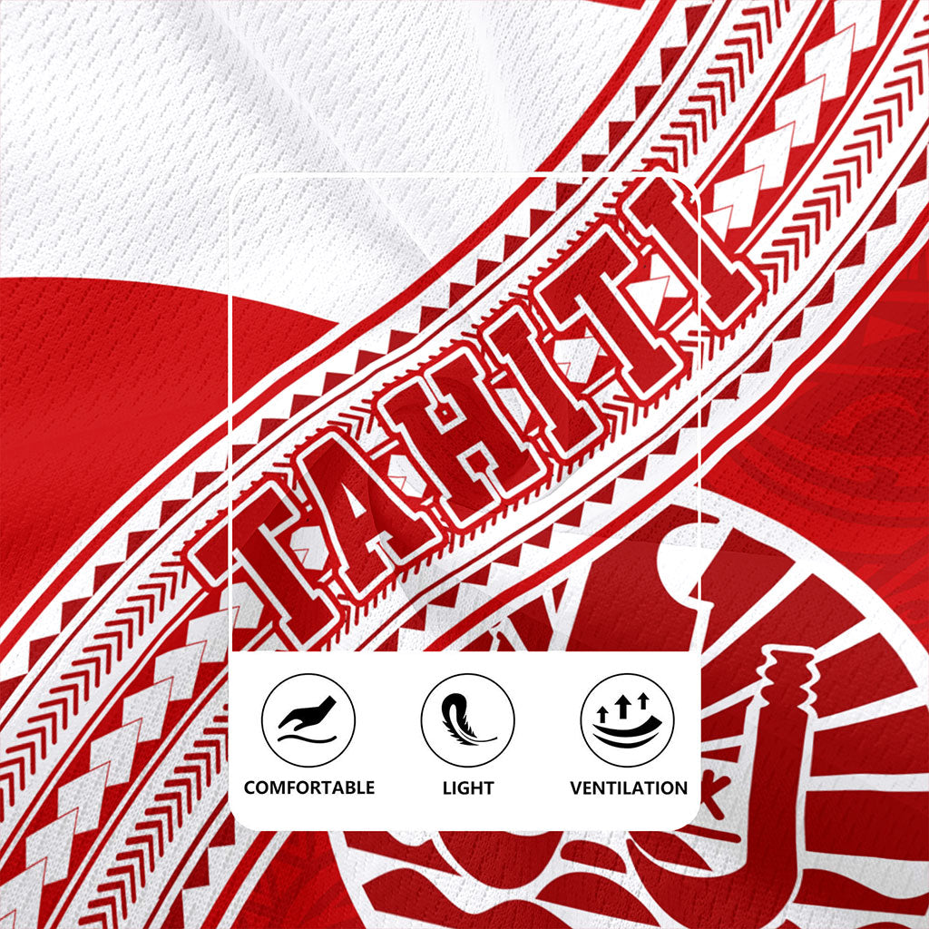 Tahiti Rugby Jersey Flag And Coat Of Arms